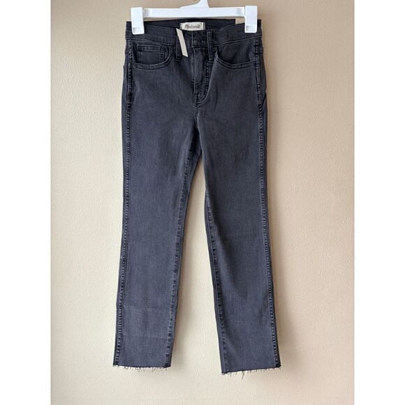 Madewell Stovepipe Black Jean with Magic Pockets Women's Size 23P - Picture 1 of 2